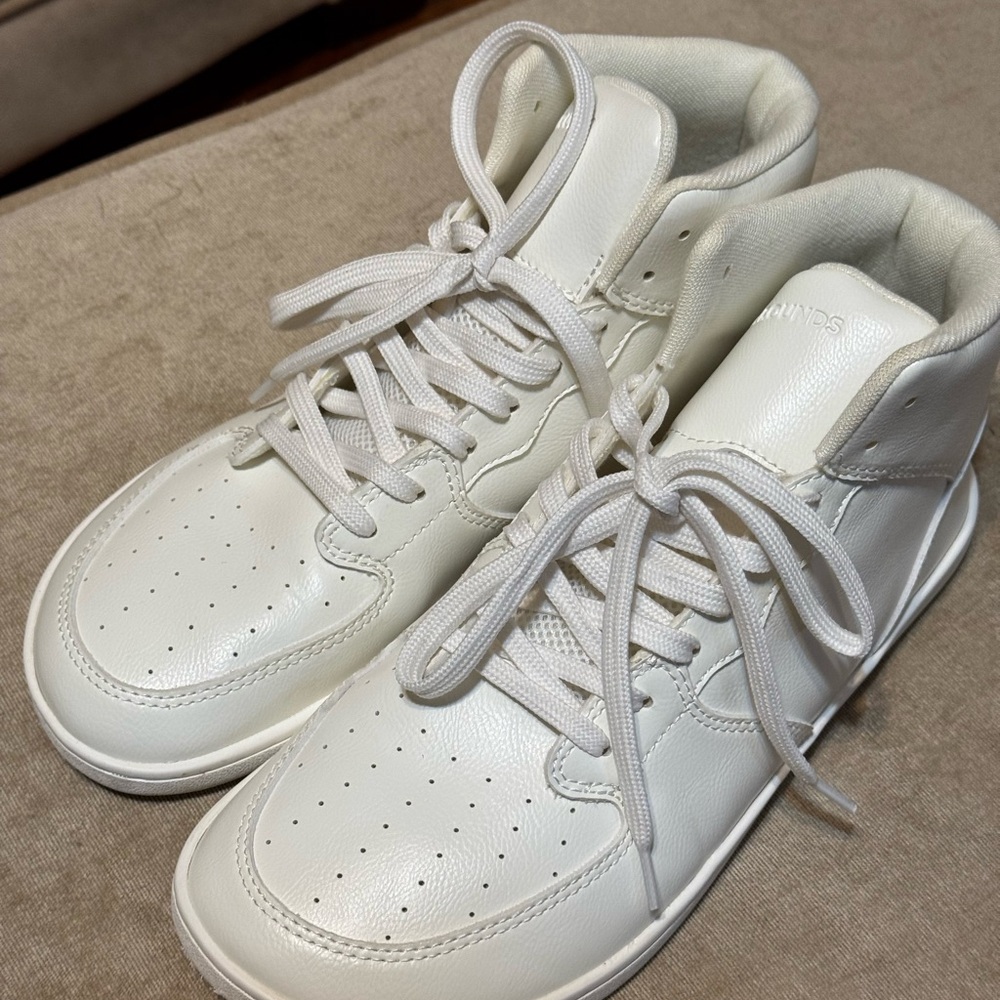 White High-Top Sneakers - Picture 2 of 8